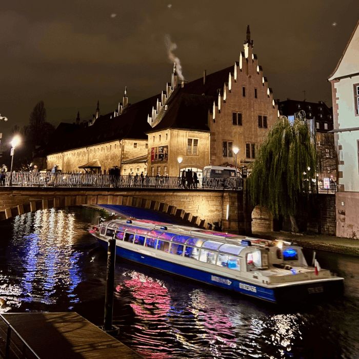 Strasbourg Boat tour at night